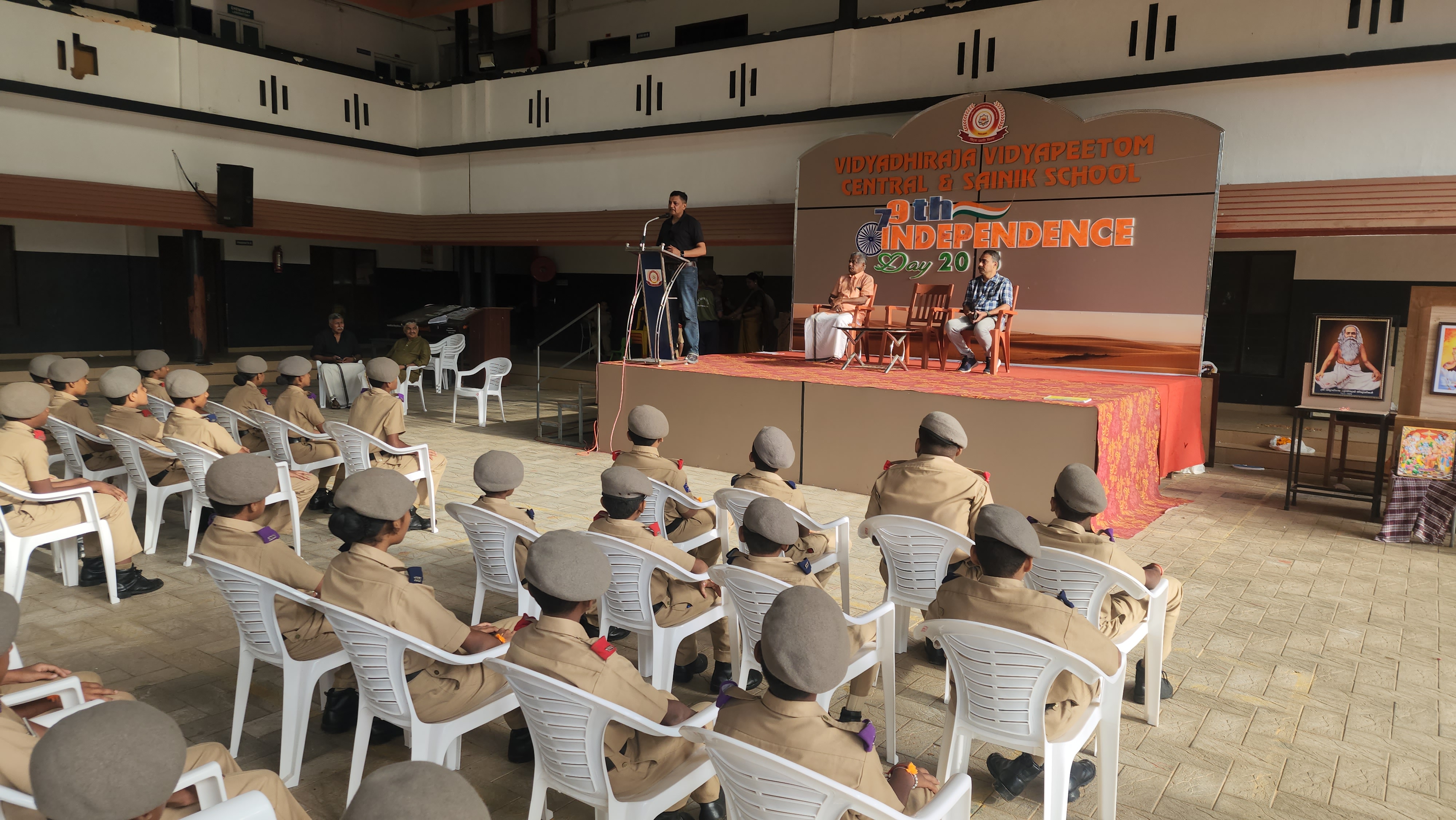 Leadership Summit — Operation Sindoor Hero Rakesh R Nair Sir — Vidyadhiraja Vidyapeetom Sainik School